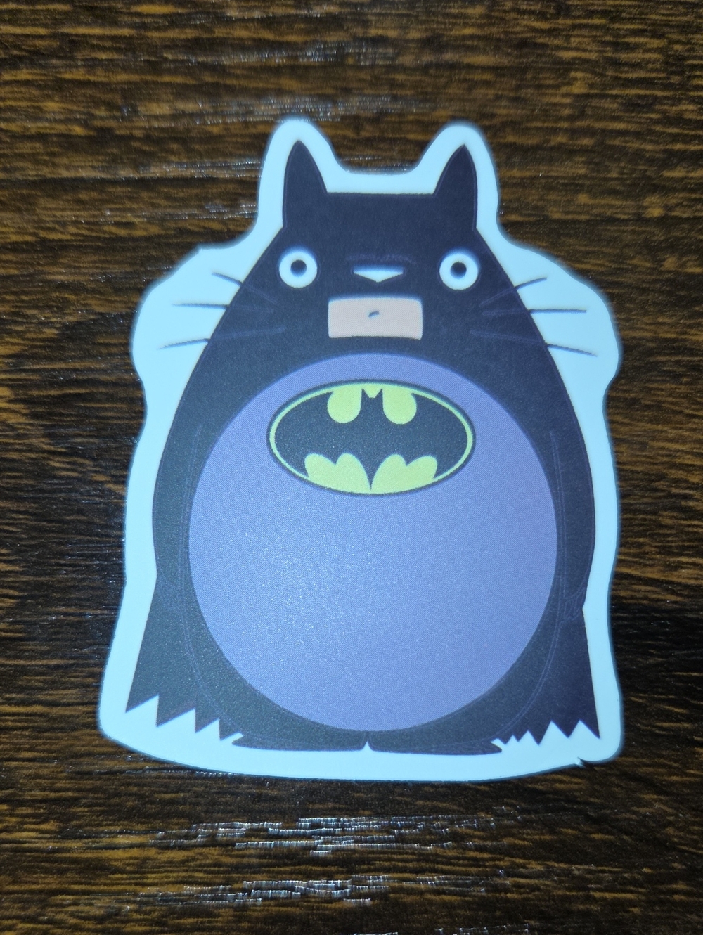 Purple Batman Studio Ghibli Totoro Sticker for Pet Accessories
